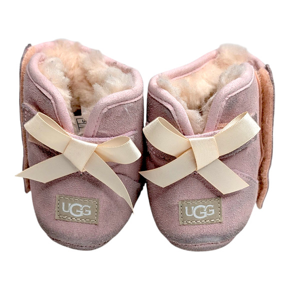 UGG Baby Girl Jesse Bow II Pink Boots with a Bow Size 4/5 12-18 months Shoes - Picture 3 of 9